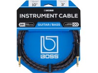 <b>BOSS BIC-10</b> Cabo Audio Instrumento Jack reto mono 3m Revestimento Malha <b>Garantia Vitalícia</b> <b>BOSS BIC-10</b> Cabo Audio Instrumento Jack reto mono 3m Revestimento Malha <b>Garantia Vitalícia</b>
